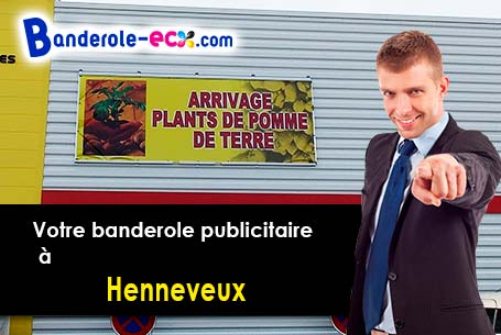 Création inclus pour votre banderole pas cher à Henneveux (Pas-de-Calais/62142)