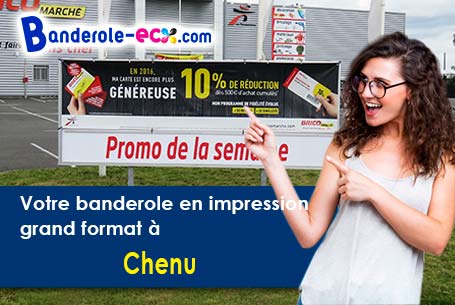 Fabrication sur mesure de votre banderole personnalisée à Chenu (Sarthe/72500)